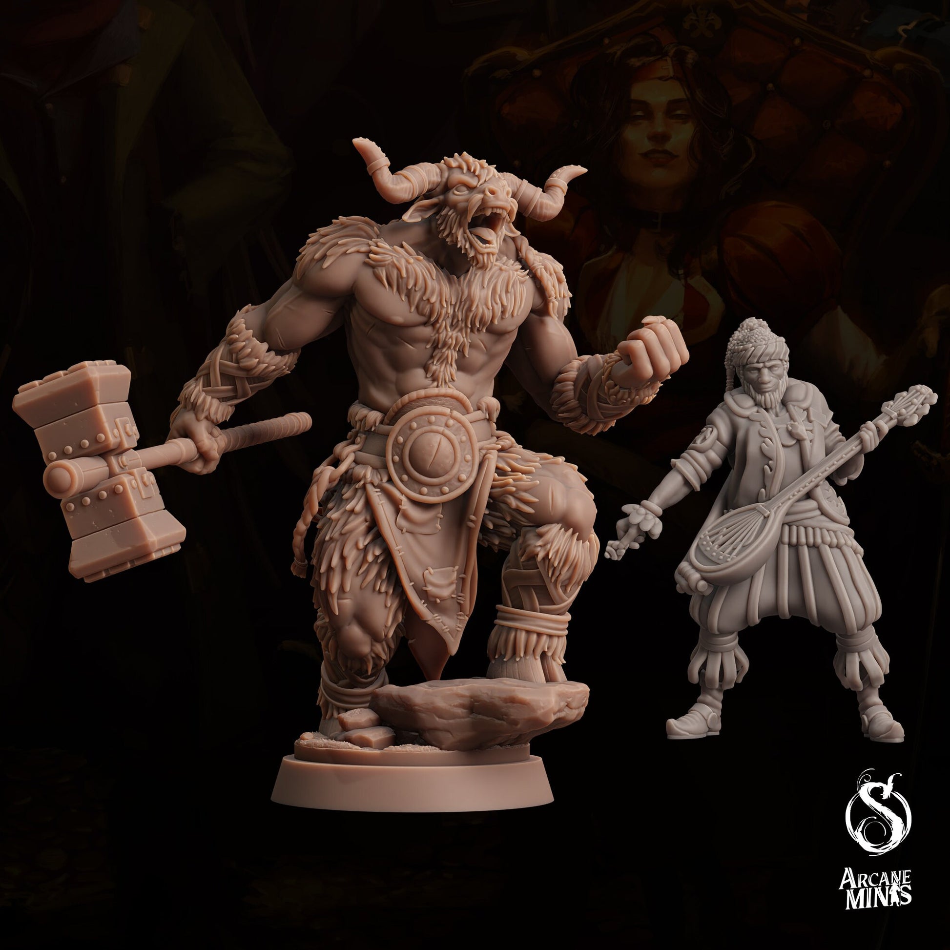 Tauriontaur Barbarian by Arcane Minis | Please Read Description