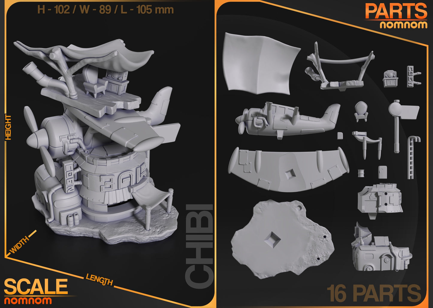 Chibi Flightbar by NomNom Figures | Please Read Description