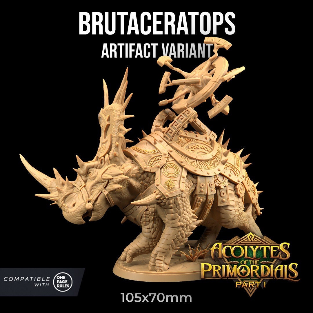 Brutaceratops, Siege Platforms by Dragon Trappers Lodge | Please Read Description