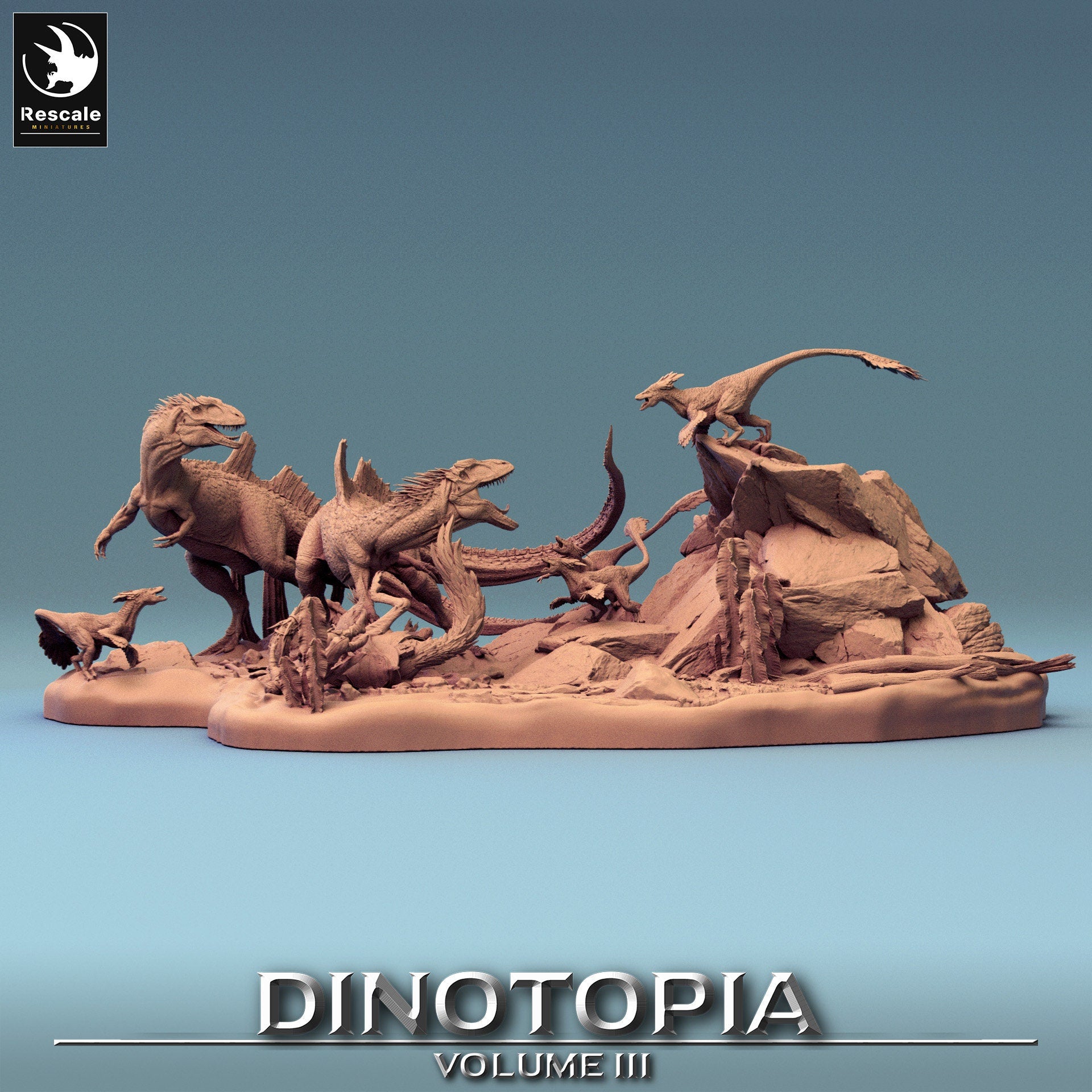 Dino Dioramas by Rescale Miniatures | Please Read Description