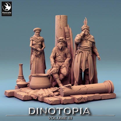 Dino City People Dioramas by Rescale Miniatures | Please Read Description