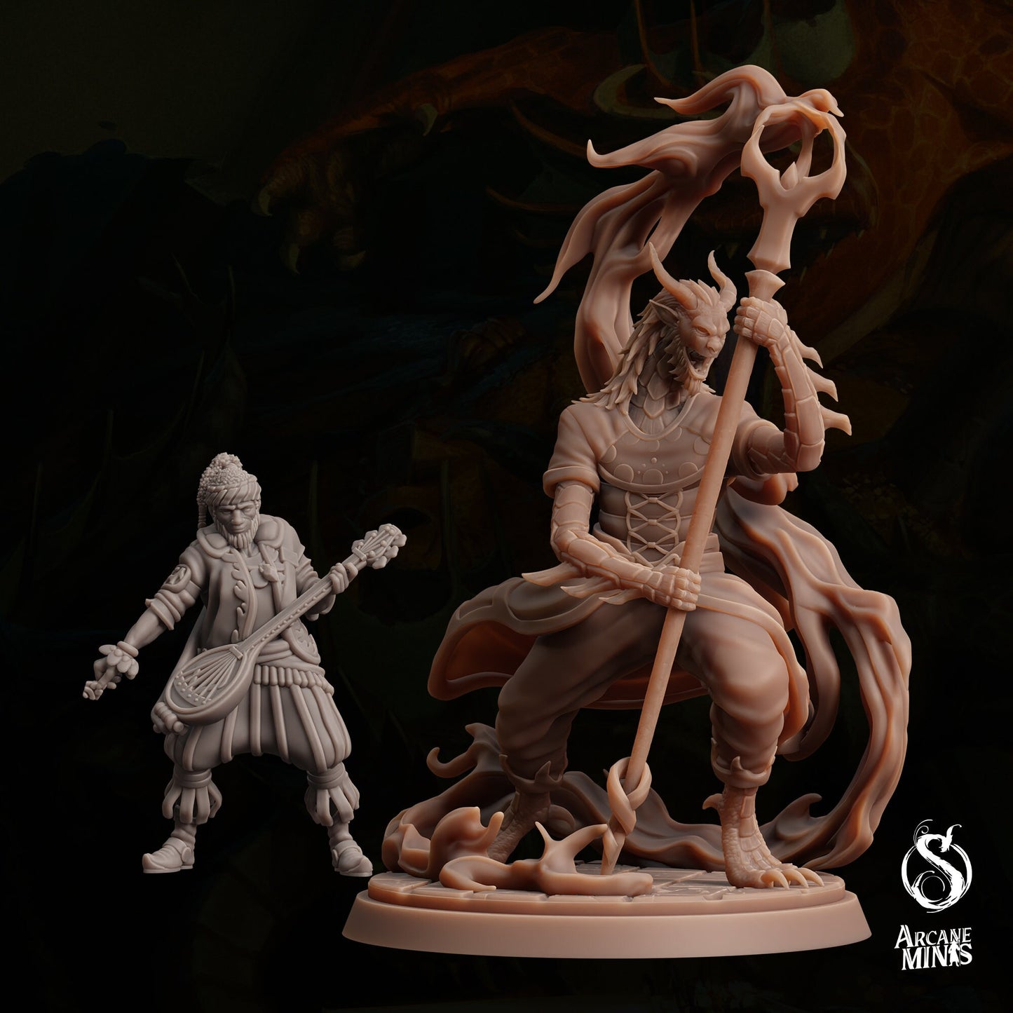 Dragon Spawn Cultist Sovereign by Arcane Minis | Please Read Description