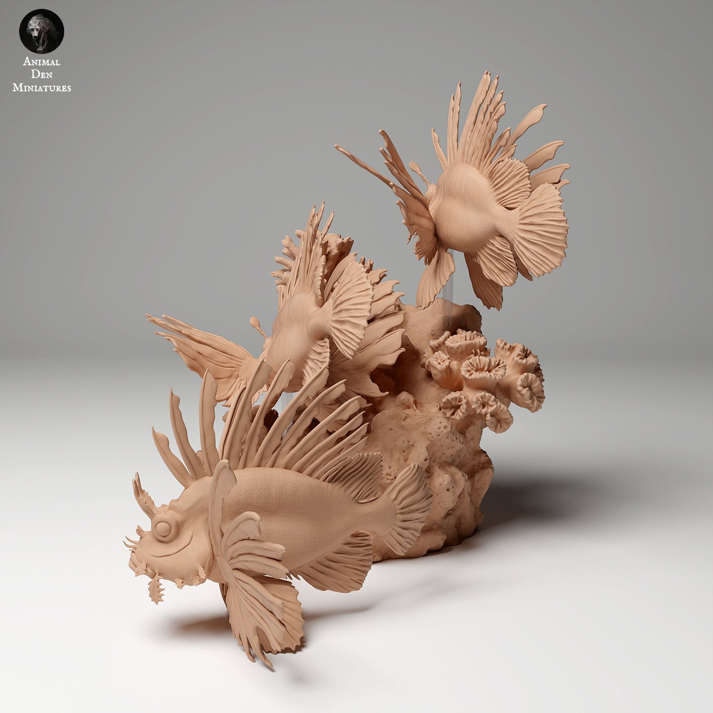 Red Lion Fish 1:6 scale by Animal Den Miniatures | Please Read Description