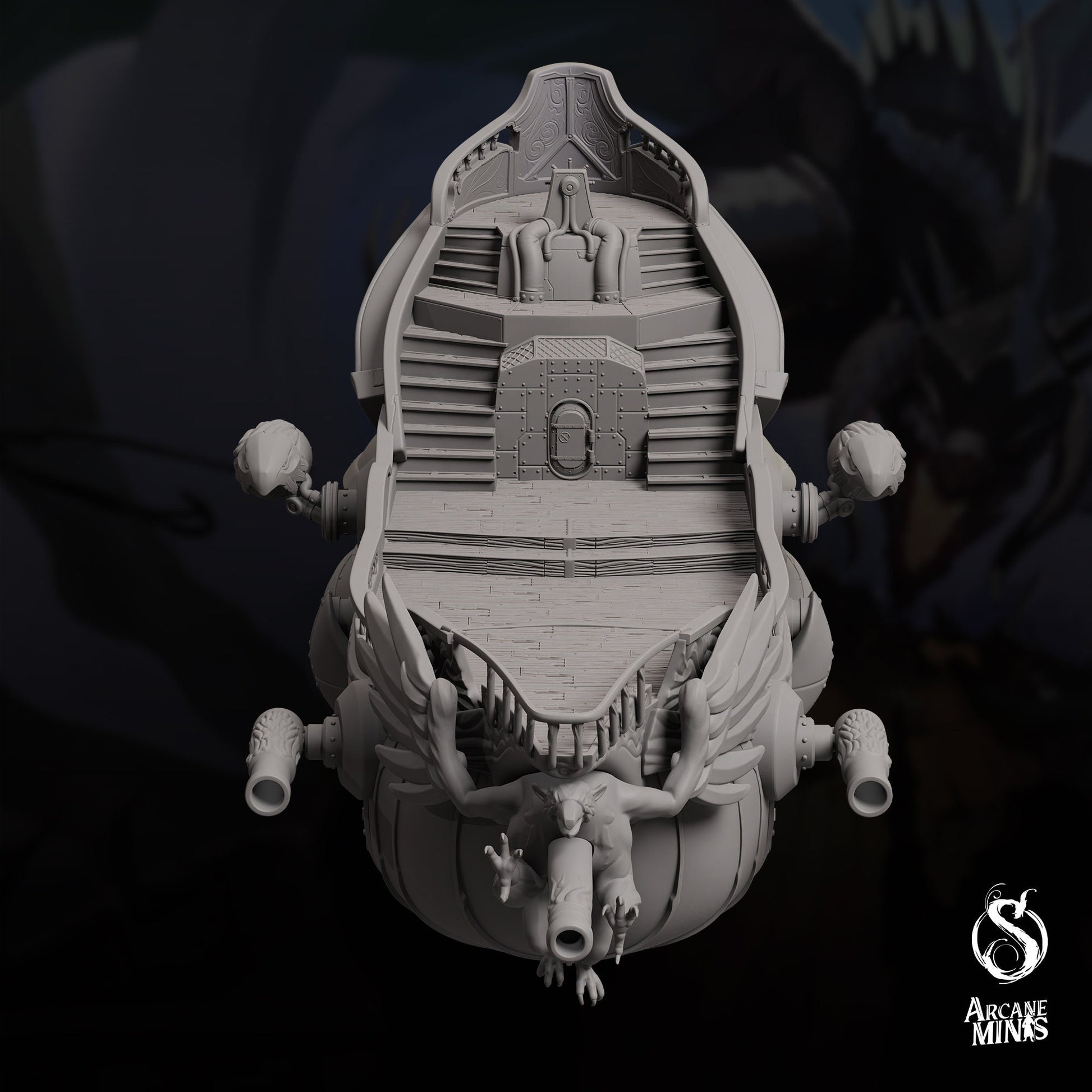 The Gleaming Shard by Arcane Minis | Playable Terrain Airship | Please Read Description