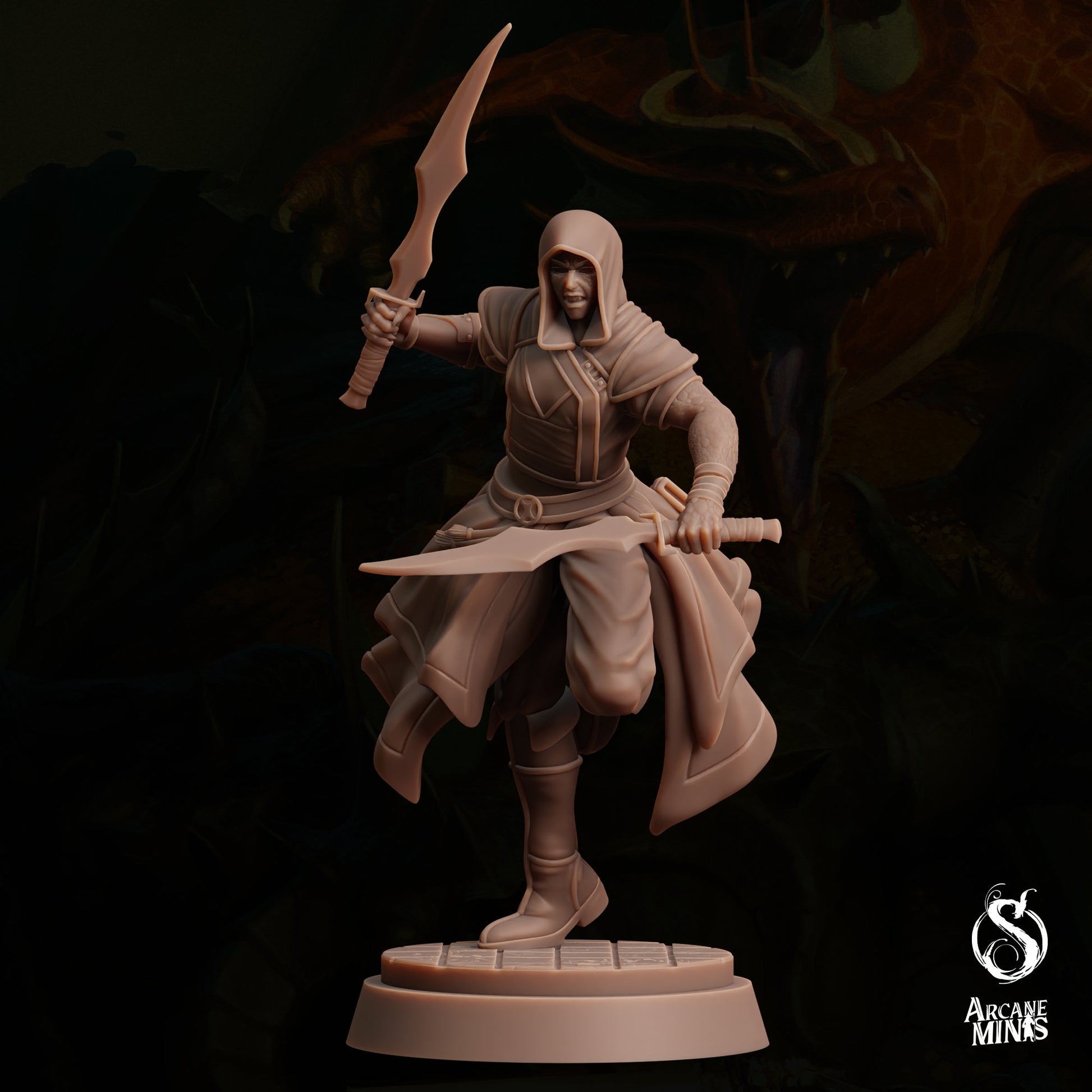 Dragon Cultist A by Arcane Minis | Please Read Description