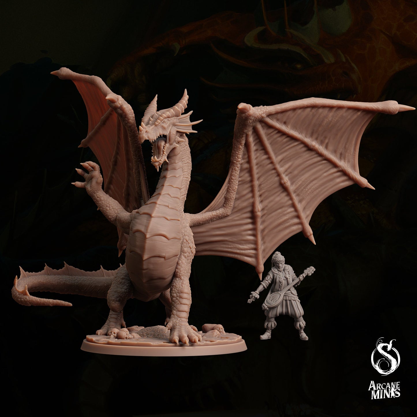 Young Red Dragon by Arcane Minis | Please Read Description