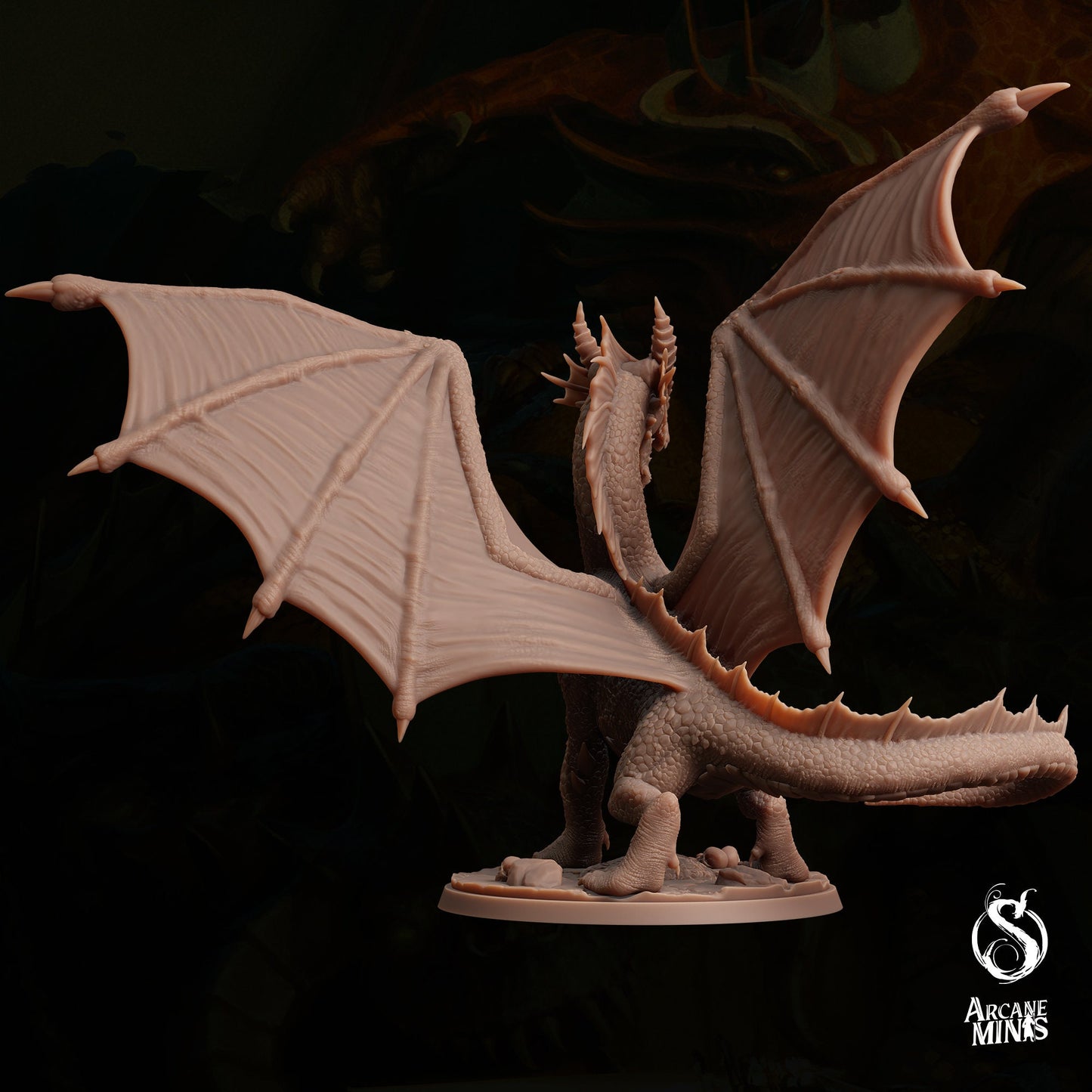 Young Red Dragon by Arcane Minis | Please Read Description