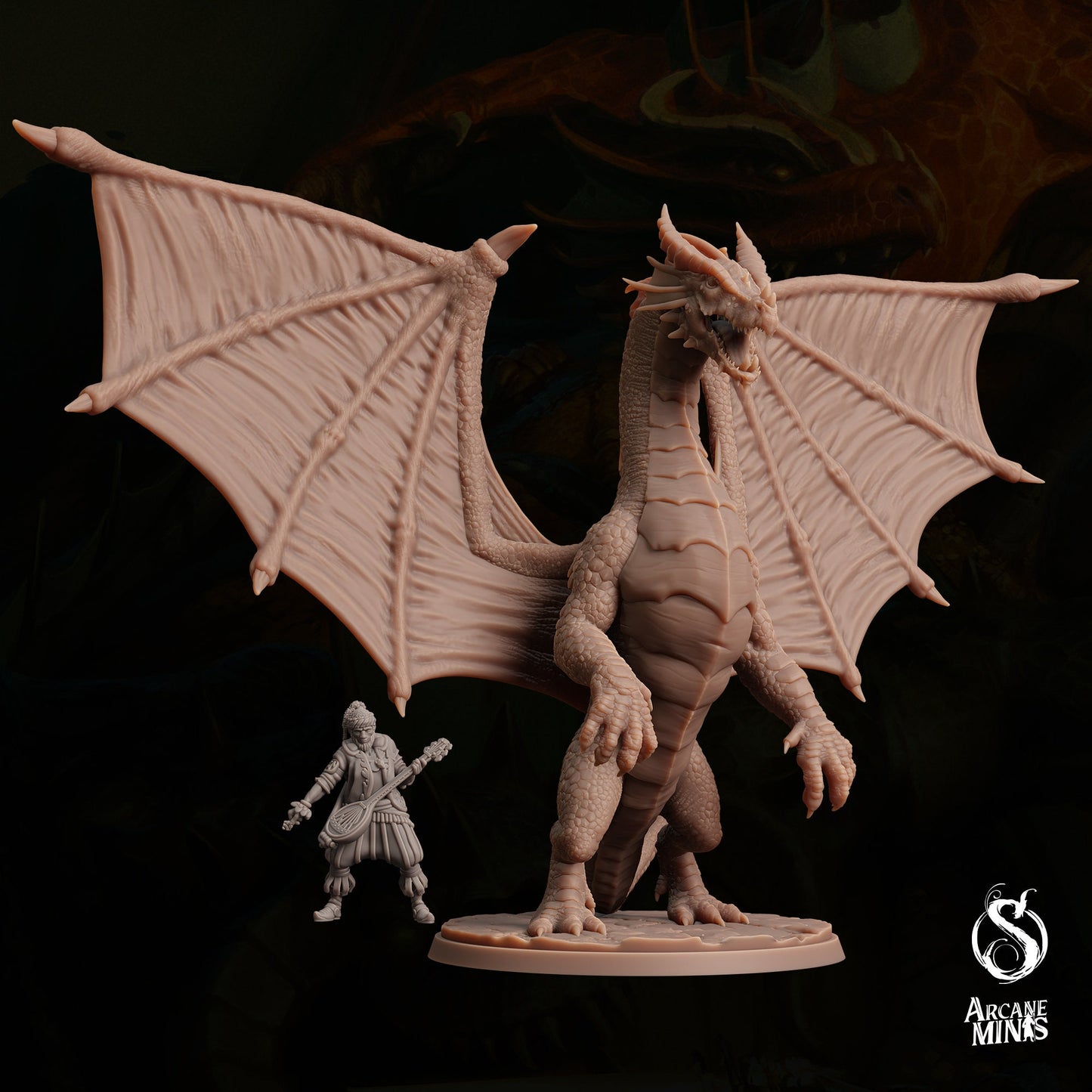 Young Red Dragon by Arcane Minis | Please Read Description