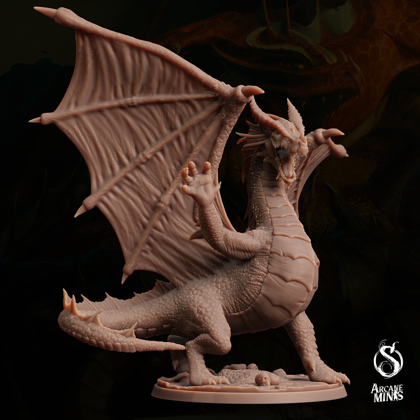 Young Red Dragon by Arcane Minis | Please Read Description