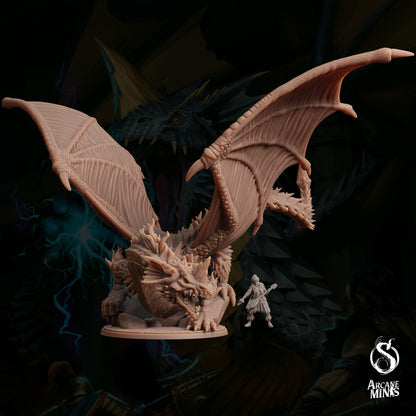 Adult Blue Dragon by Arcane Minis | Please Read Description | Print on Demand