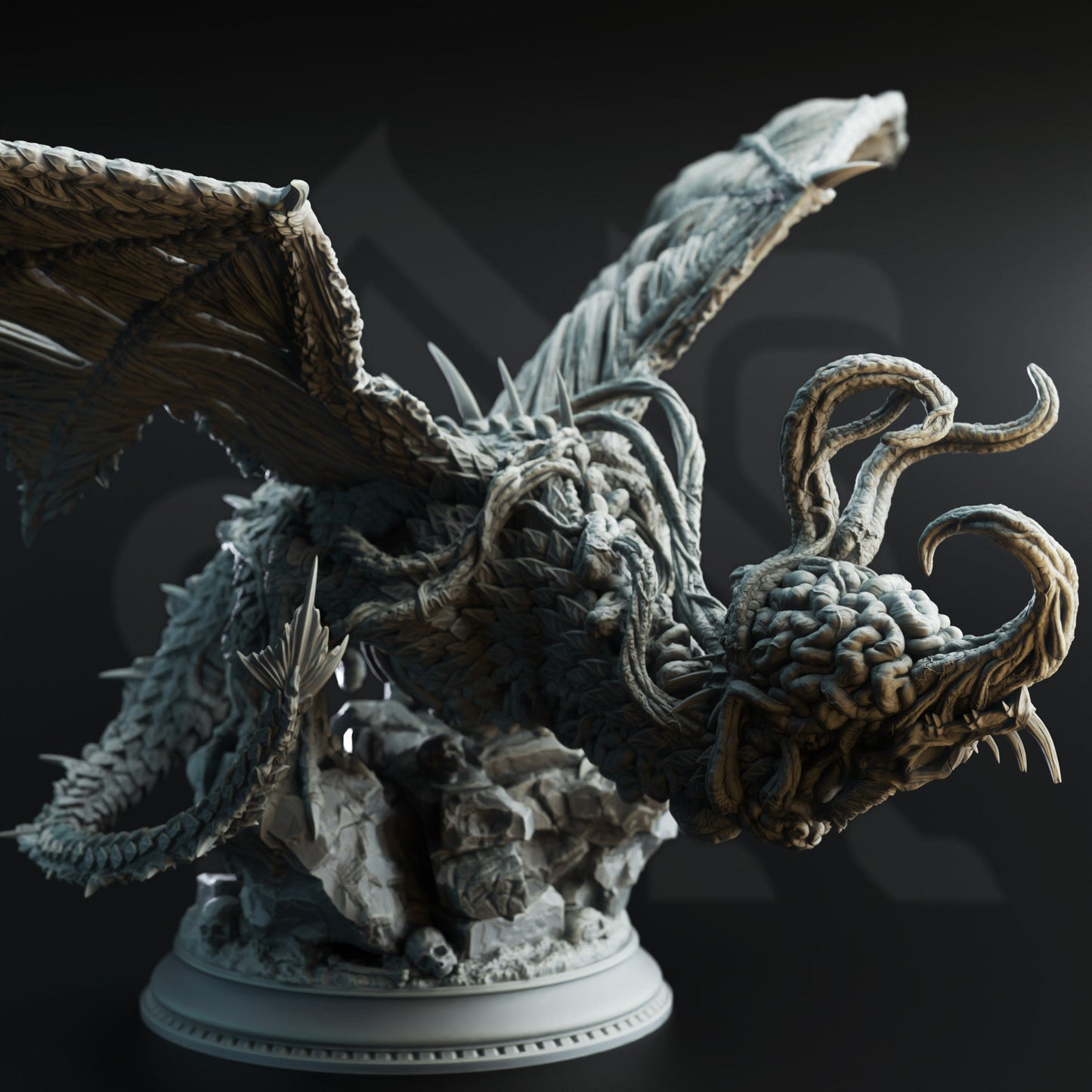 Midorius the Remade, Eldritch Flayer Dragon by DM Stash | Please Read description | Print on Demand