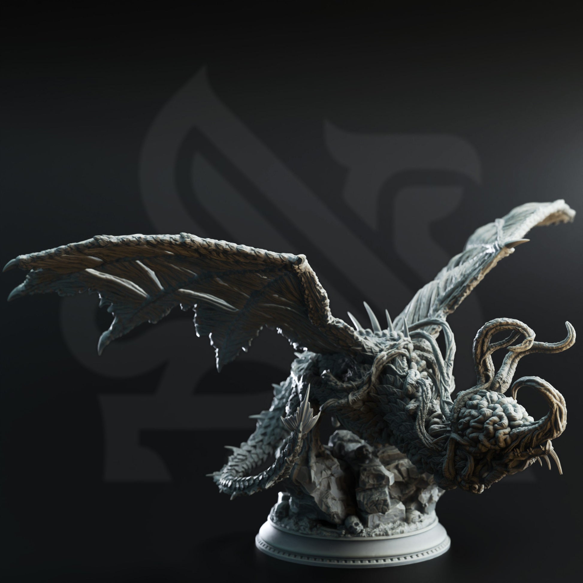 Midorius the Remade, Eldritch Flayer Dragon by DM Stash | Please Read description | Print on Demand