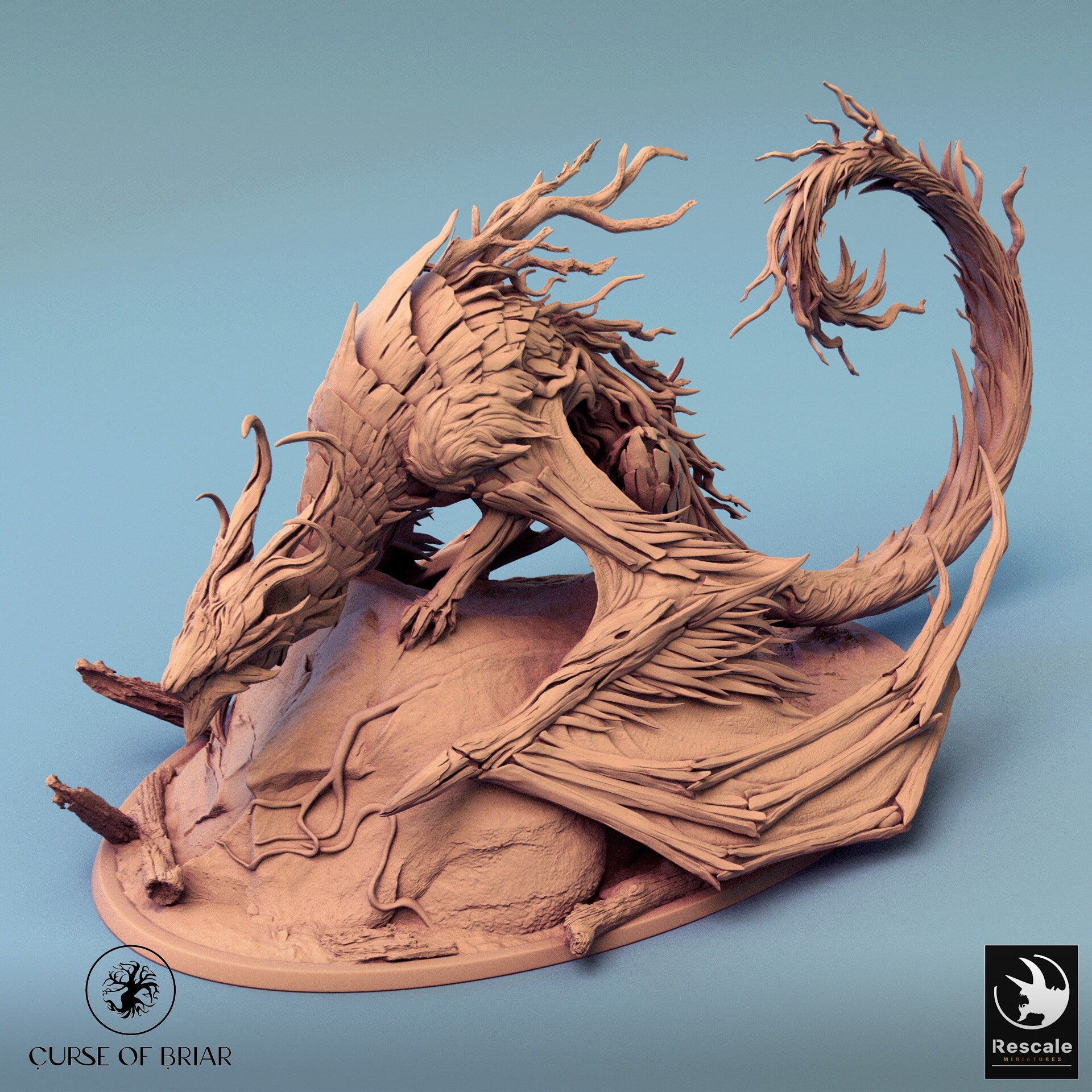 Briar Dragon by Rescale Miniatures | Please Read Description | Print on Demand