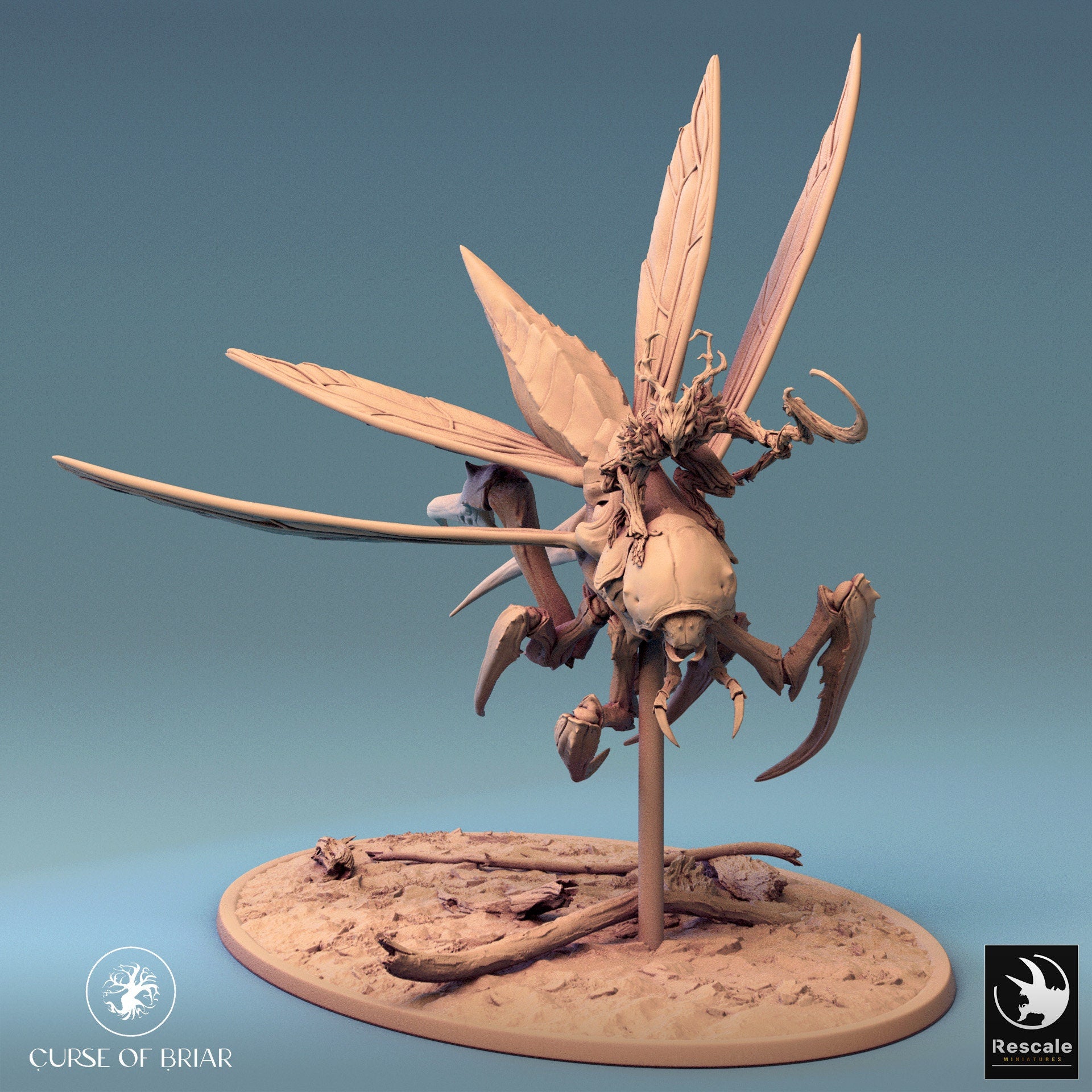 Mounted Fyrionis by Rescale Miniatures | Please Read Description | Print on Demand