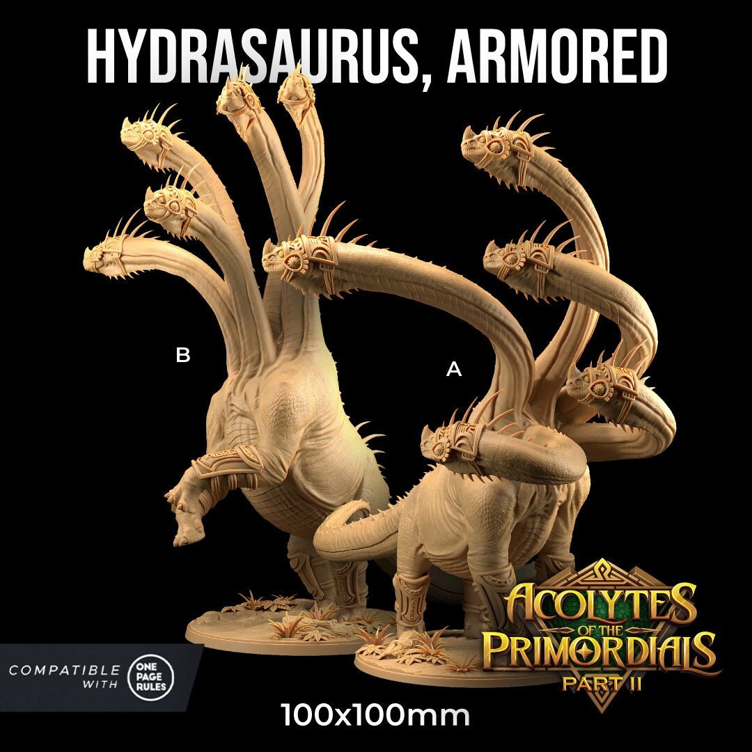 Armored Hydrasaurus by Dragon Trappers Lodge | Please Read Description | Print on Demand