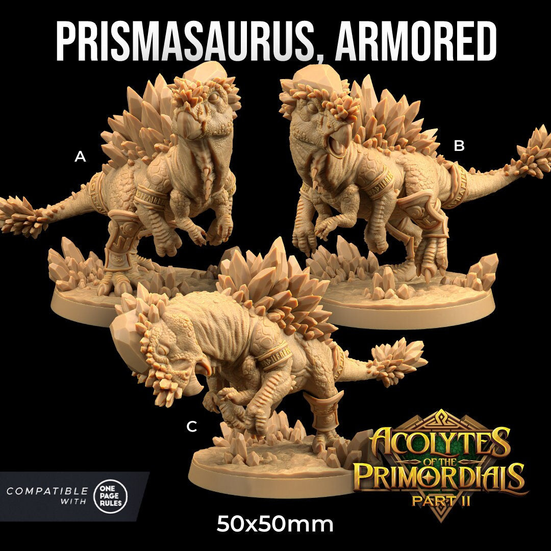 Armored Prismasaurus by Dragon Trappers Lodge | Please Read Description | Print on Demand