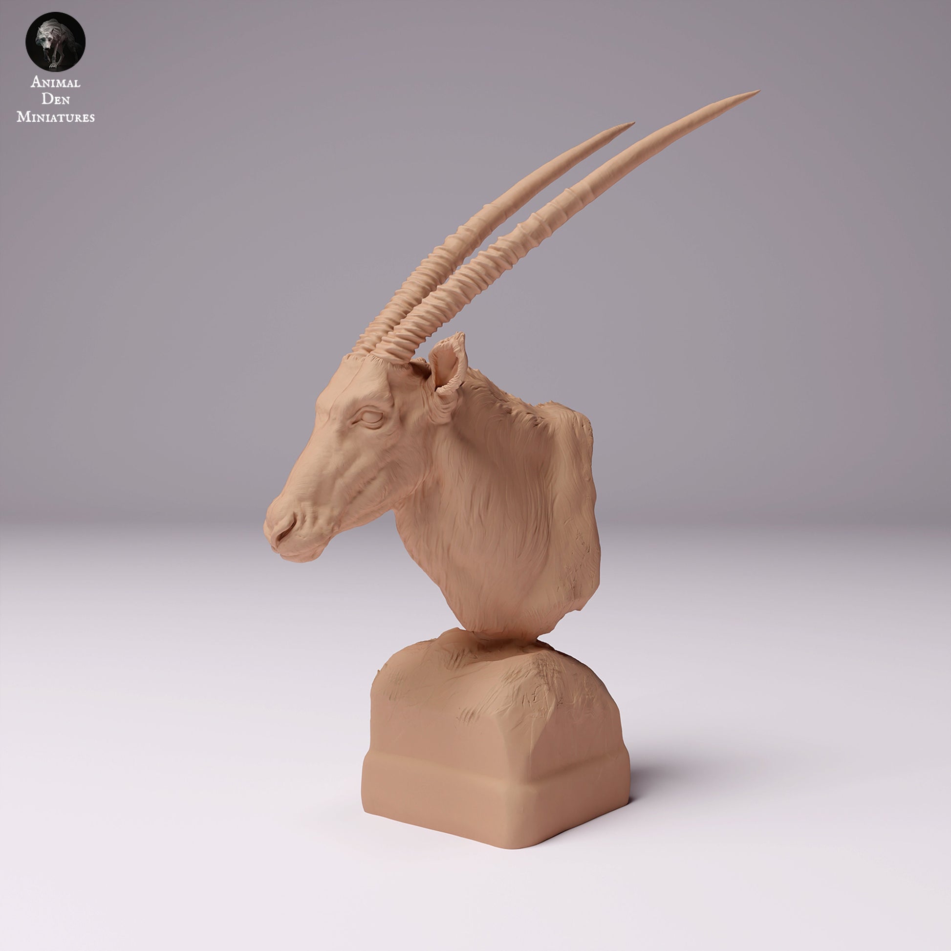 Gemsbok Bust 1:12 scale by Animal Den Miniatures | Please Read Description | Print on Demand