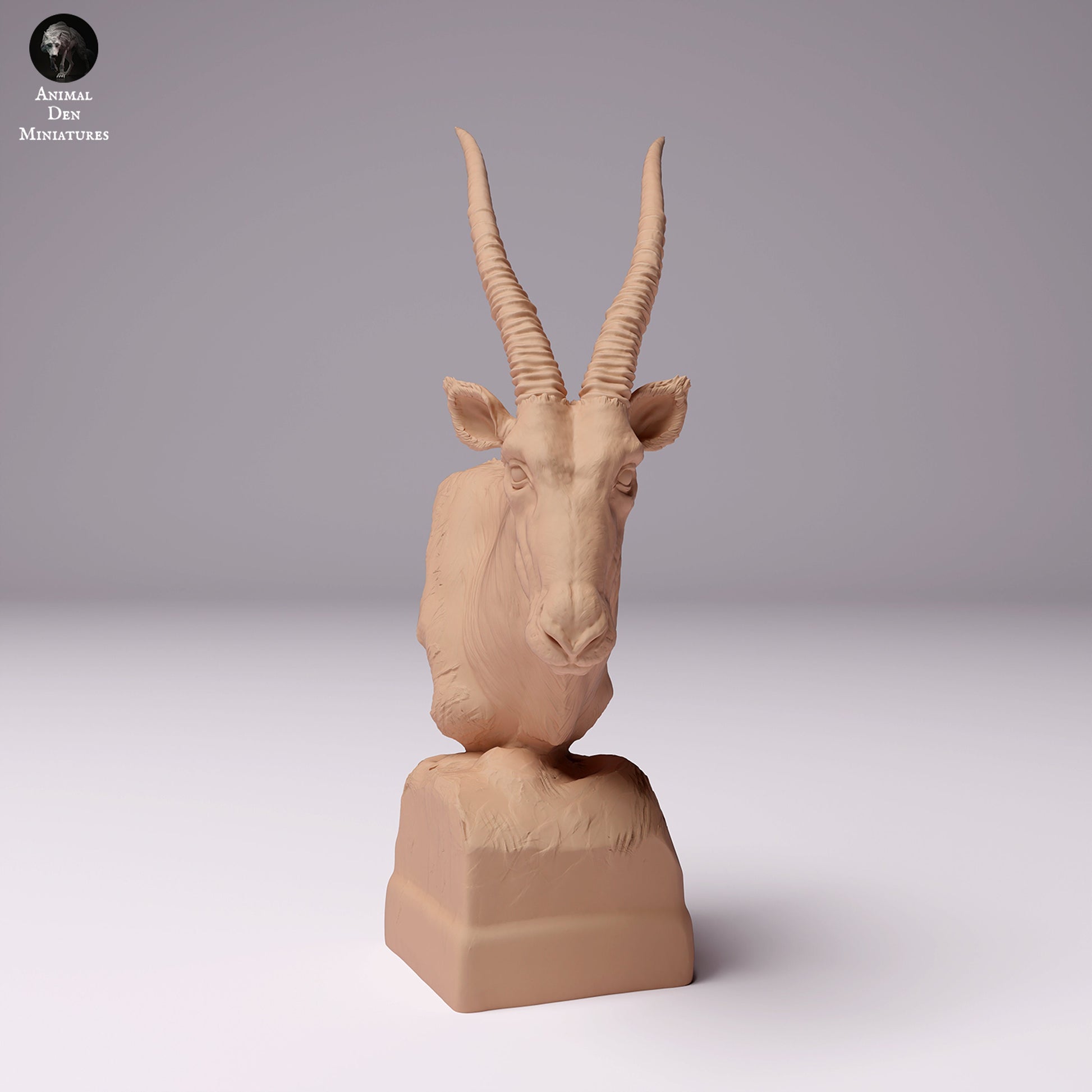 Gemsbok Bust 1:12 scale by Animal Den Miniatures | Please Read Description | Print on Demand