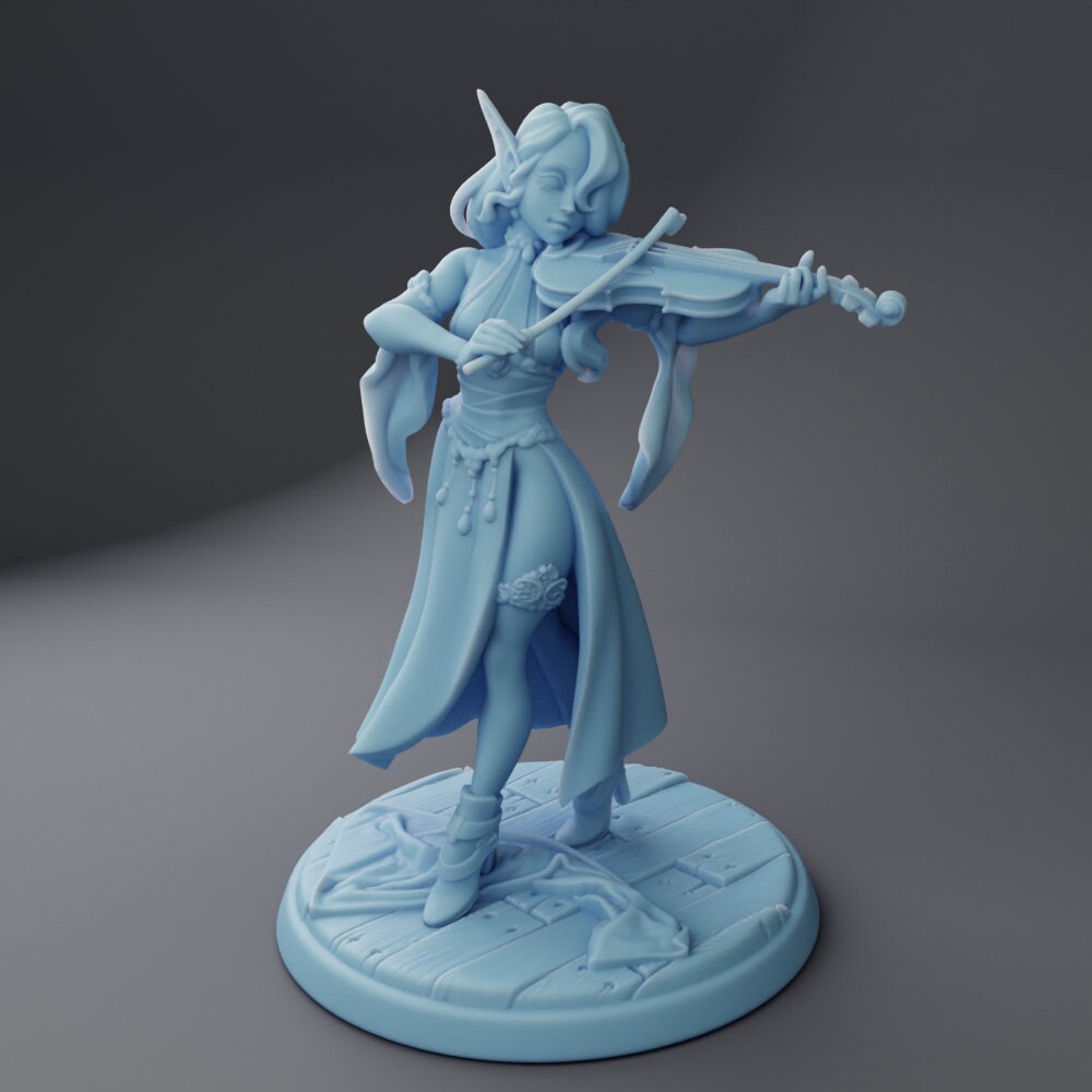 Silv, the Bard Reforged by Twin Goddess Minis | Please Read Description | Print on Demand