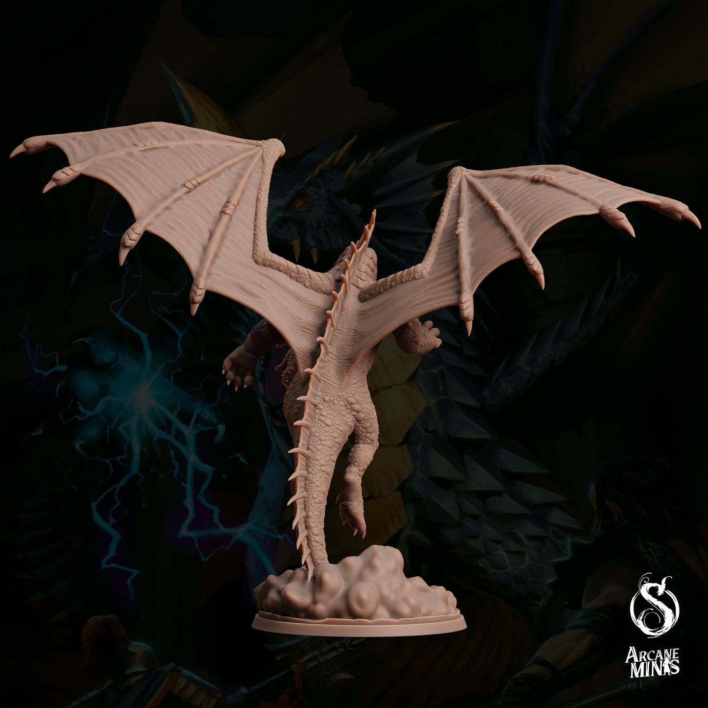 Young Green Dragon by Arcane Minis | Please Read Description | Print on Demand