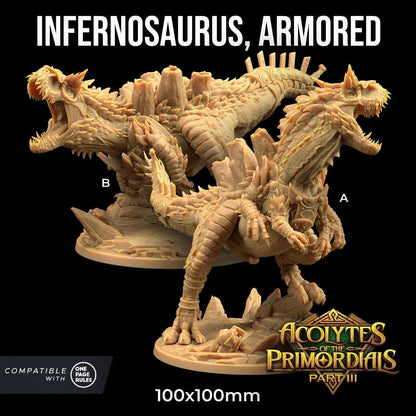 Armored Infernosaurus by Dragon Trappers Lodge | Please Read Description | Print on Demand