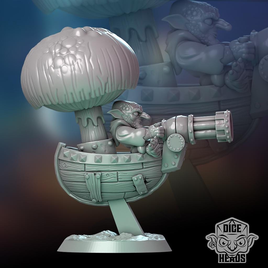 Goblin Gunner by Dice Heads | Please Read Description | Print on Demand