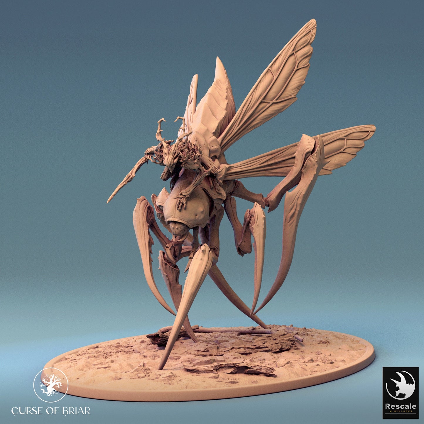 Mounted Fyrionis by Rescale Miniatures | Please Read Description | Print on Demand