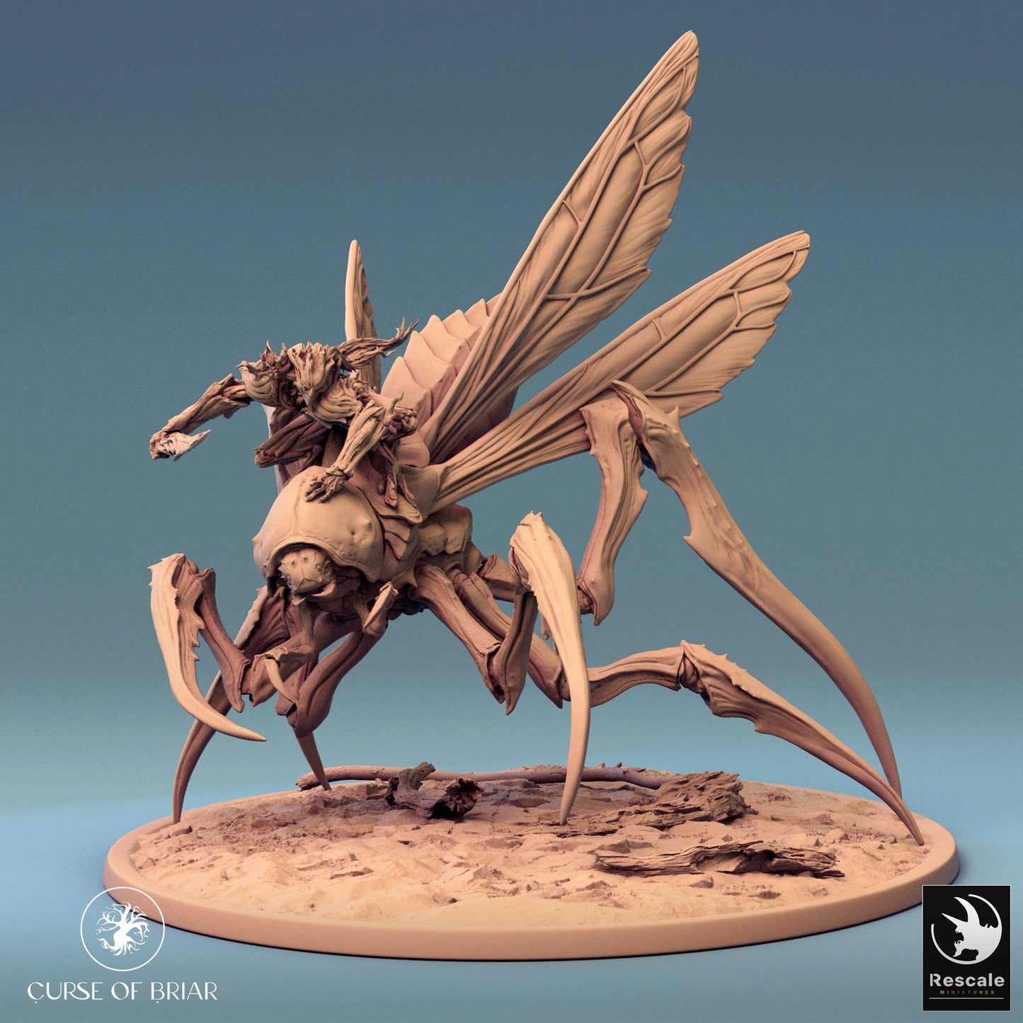 Mounted Fyrionis by Rescale Miniatures | Please Read Description | Print on Demand