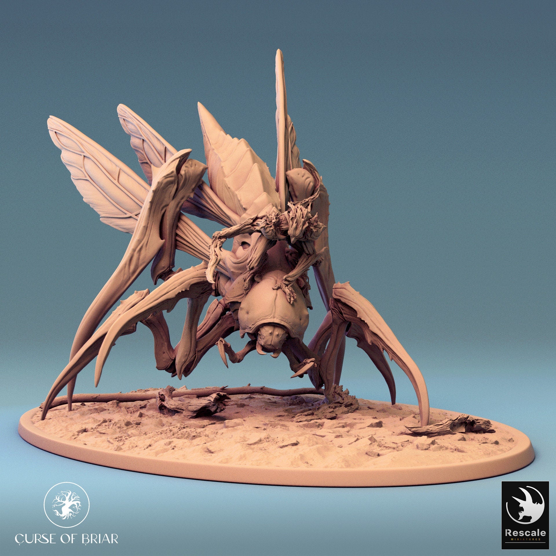 Mounted Fyrionis by Rescale Miniatures | Please Read Description | Print on Demand