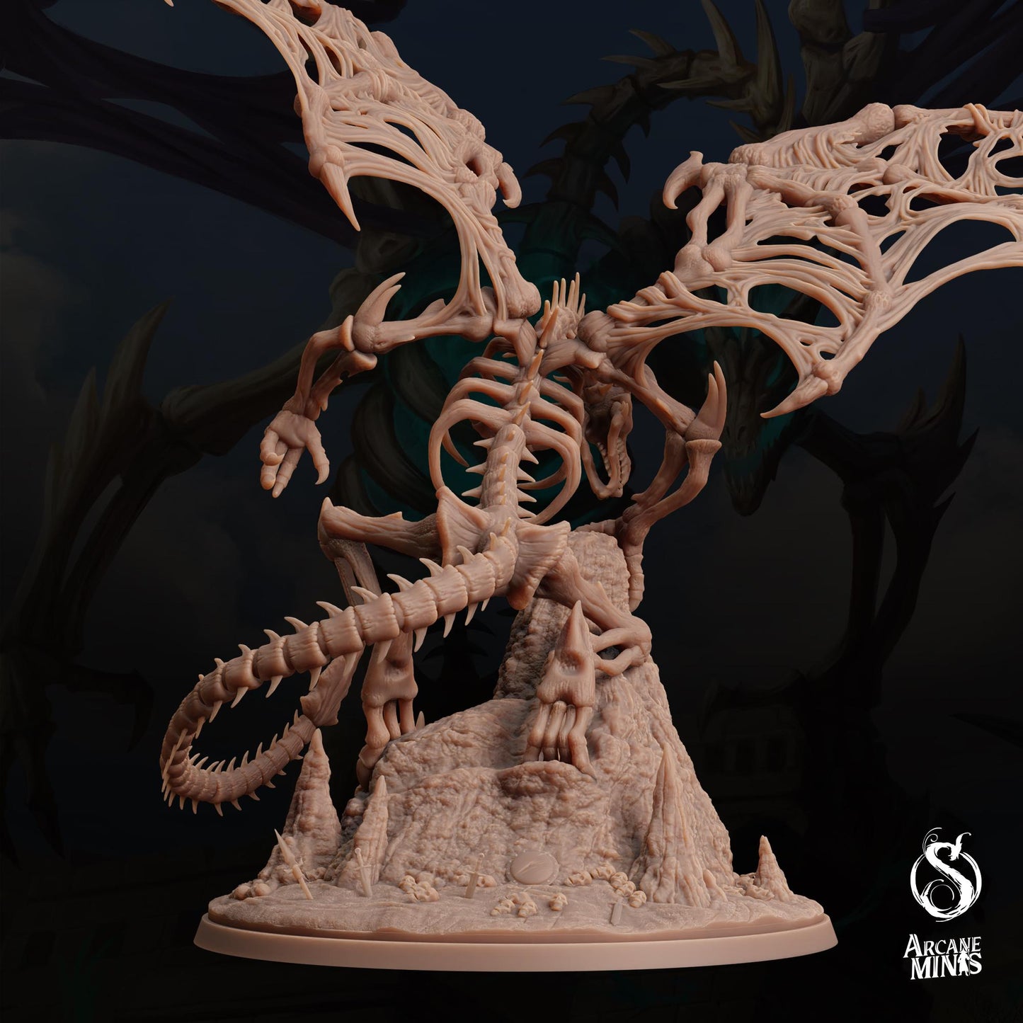 Bone Dragon by Arcane Minis | Please Read Description | Print on Demand