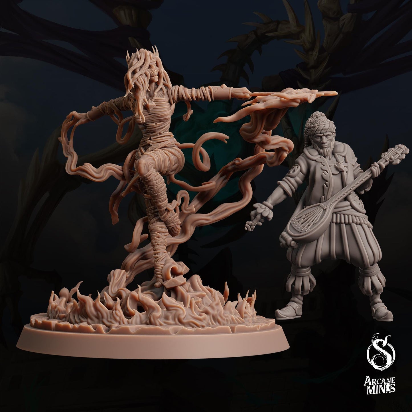 Mummy Lord, Malignant One by Arcane Minis | Please Read Description | Print on Demand