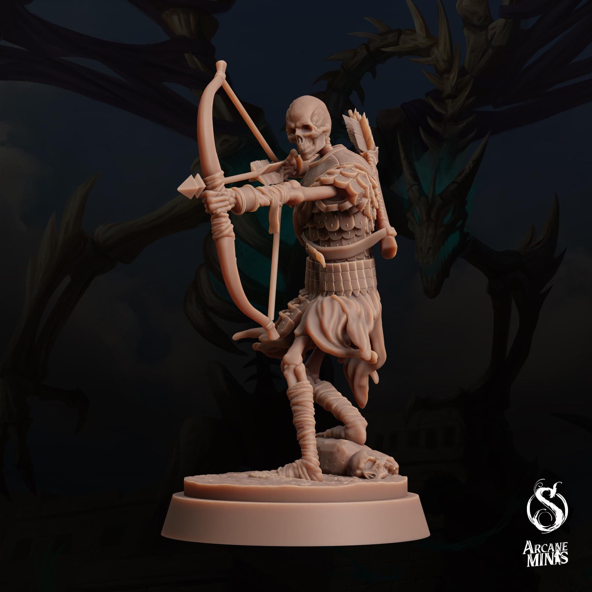 Skeleton Warriors, Bowmen by Arcane Minis | Please Read Description | Print on Demand