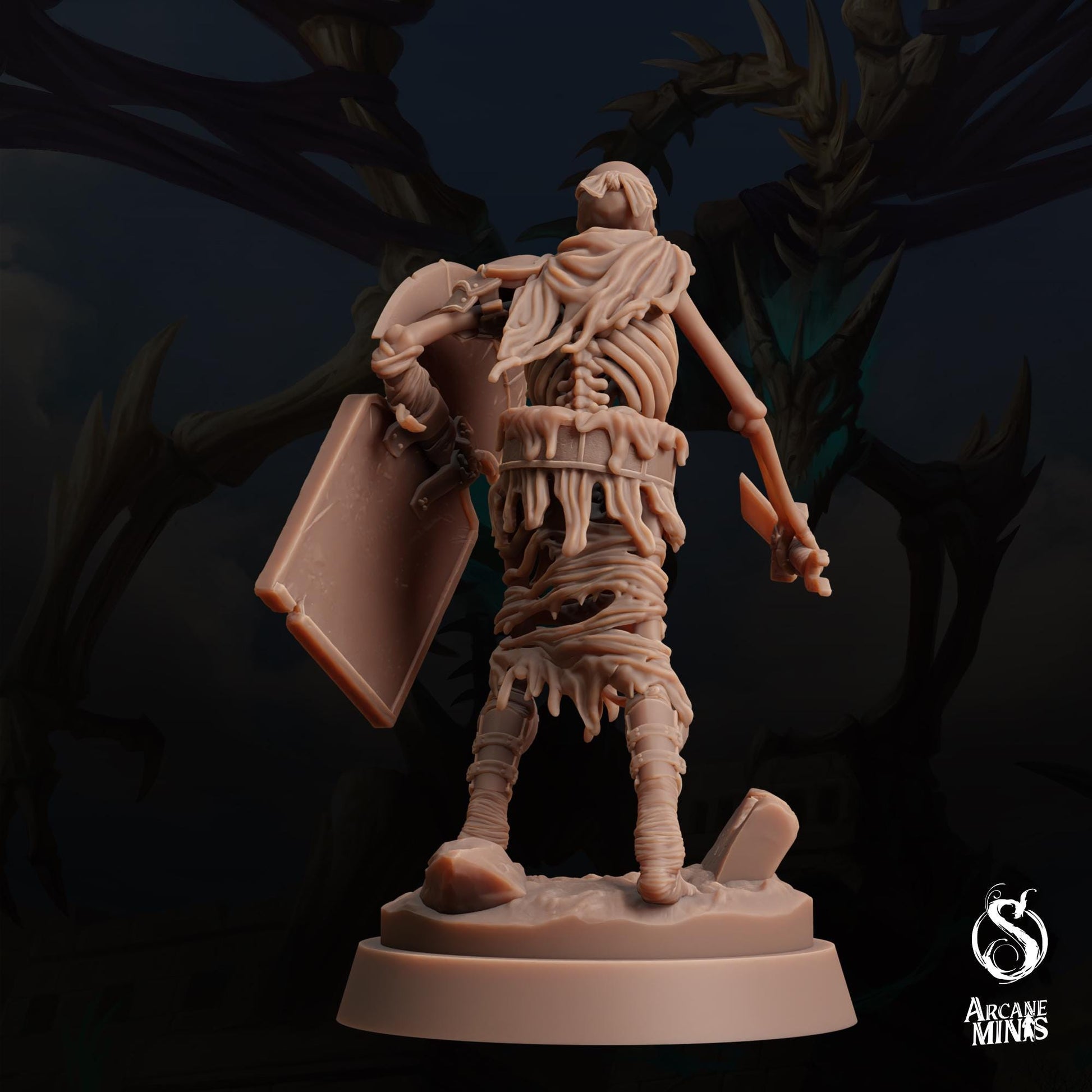 Skeleton Warriors, Swordsmen by Arcane Minis | Please Read Description | Print on Demand