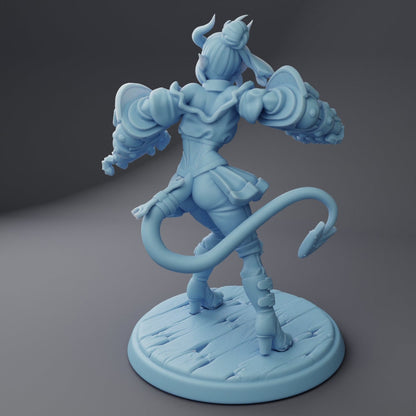 Punch, Tiefling Artificer Reforged by Twin Goddess Minis | Please Read Description | Print on Demand