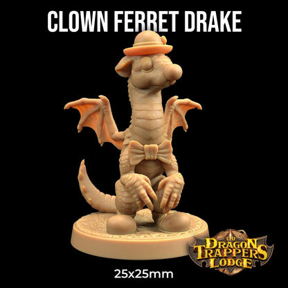 Clown Ferret Drake by Dragon Trappers Lodge | Please Read Description | Print on Demand