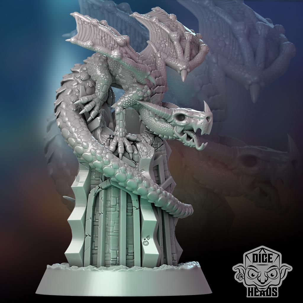 Undead Dragon by Dice Heads | Please Read Description | Print on Demand