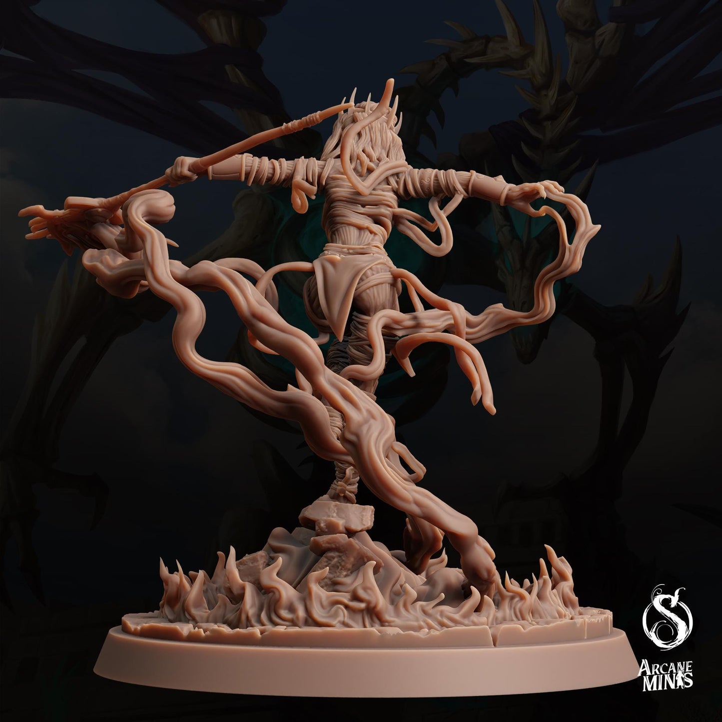 Mummy Lord, Malignant One by Arcane Minis | Please Read Description | Print on Demand