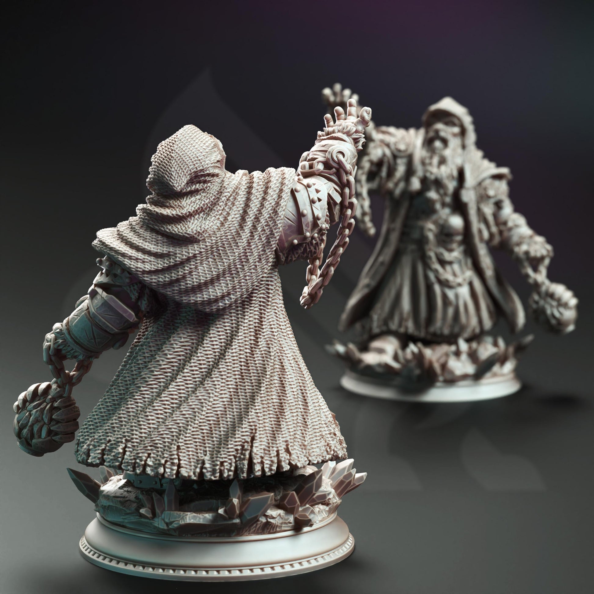 Dorgrid Darnane, Dark Dwarf Rune Sorcerer by DM Stash | Please Read description | Print on Demand