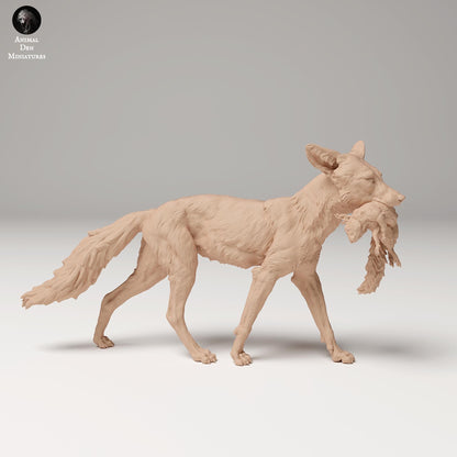 Red Fox 1:12 scale by Animal Den Miniatures | Please Read Description | Print on Demand