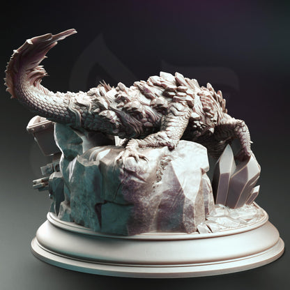 Lava Elemental Salamander by DM Stash | Please Read Description | Print on Demand