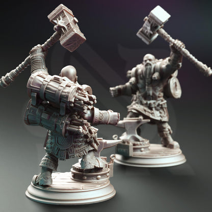 Lochren Ishtrak Hammerfist, Dwarven Blacksmith by DM Stash | Please Read description | Print on Demand