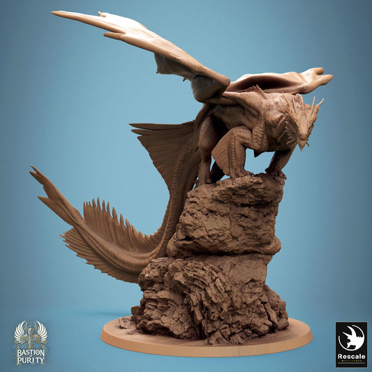 Bronze Dragon, Redesign by Rescale Miniatures | Please Read Description | Print on Demand