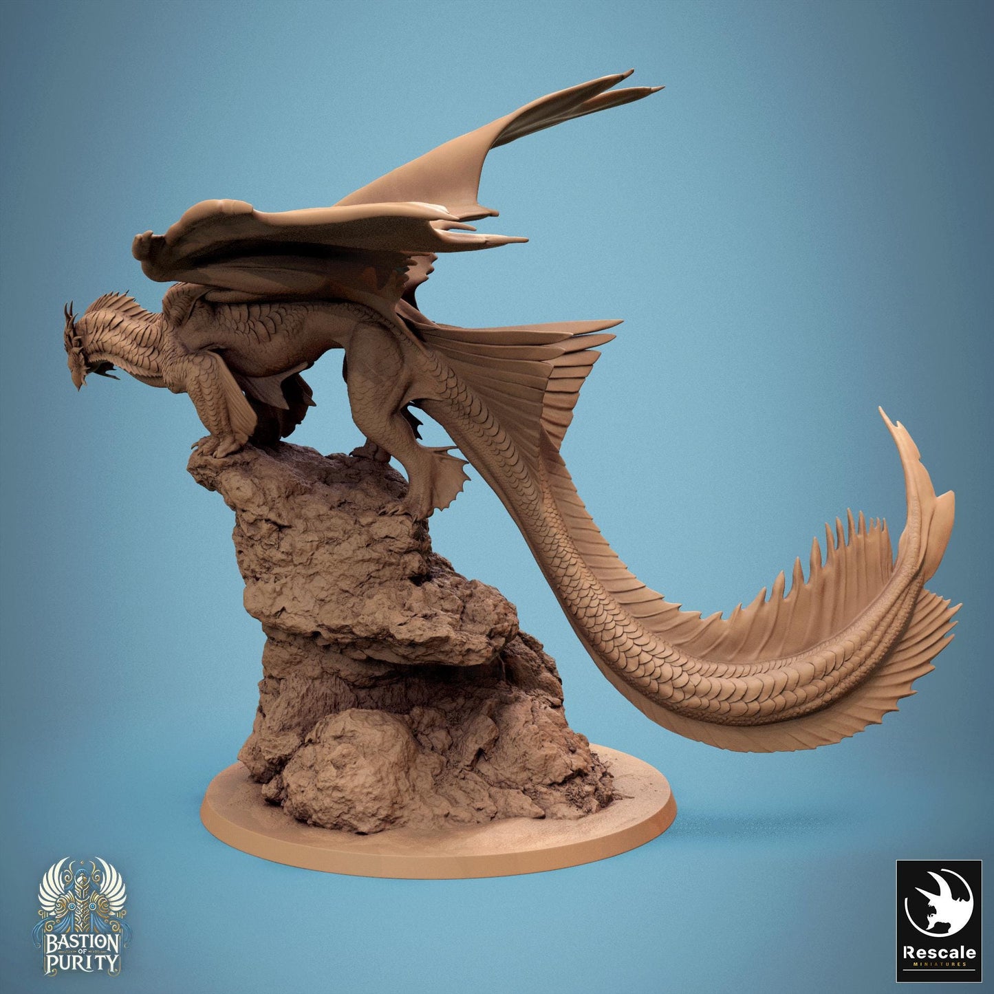 Bronze Dragon, Redesign by Rescale Miniatures | Please Read Description | Print on Demand