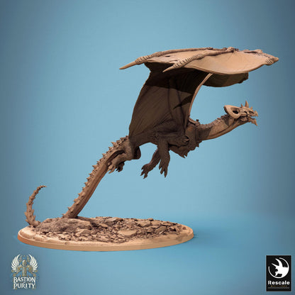 Astralyon, Saddled Dragon by Rescale Miniatures | Please Read Description | Print on Demand