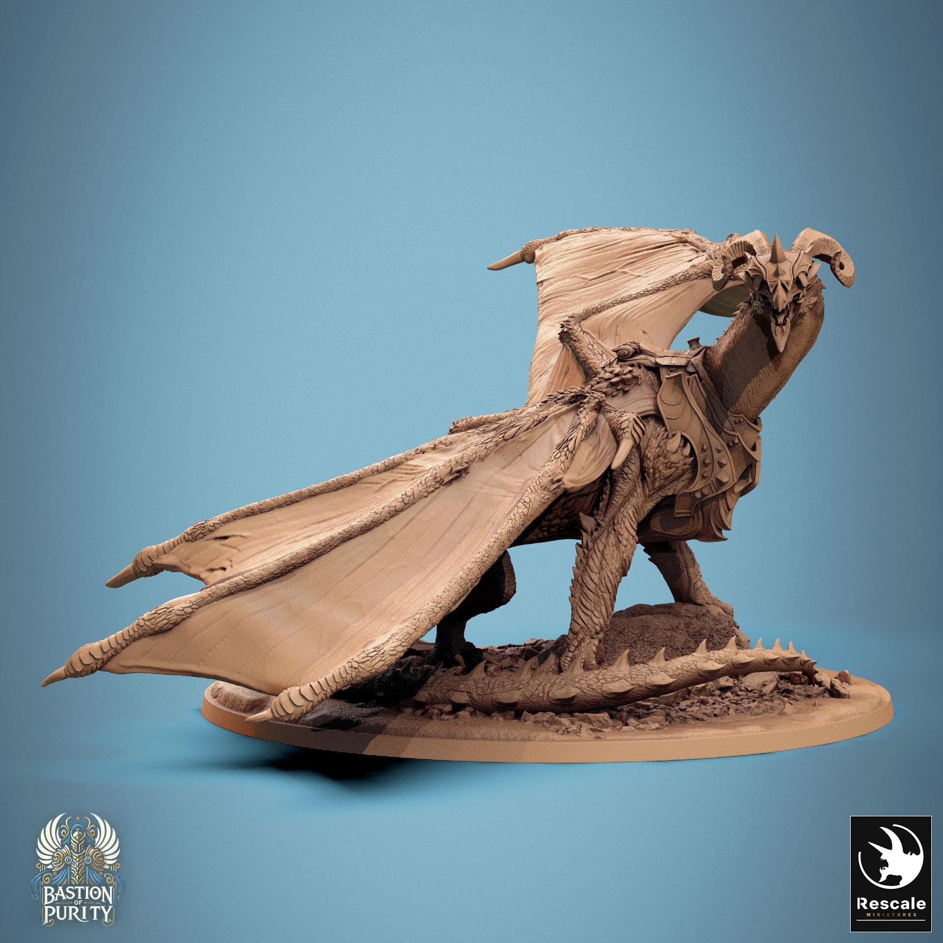 Astralyon, Saddled Dragon by Rescale Miniatures | Please Read Description | Print on Demand