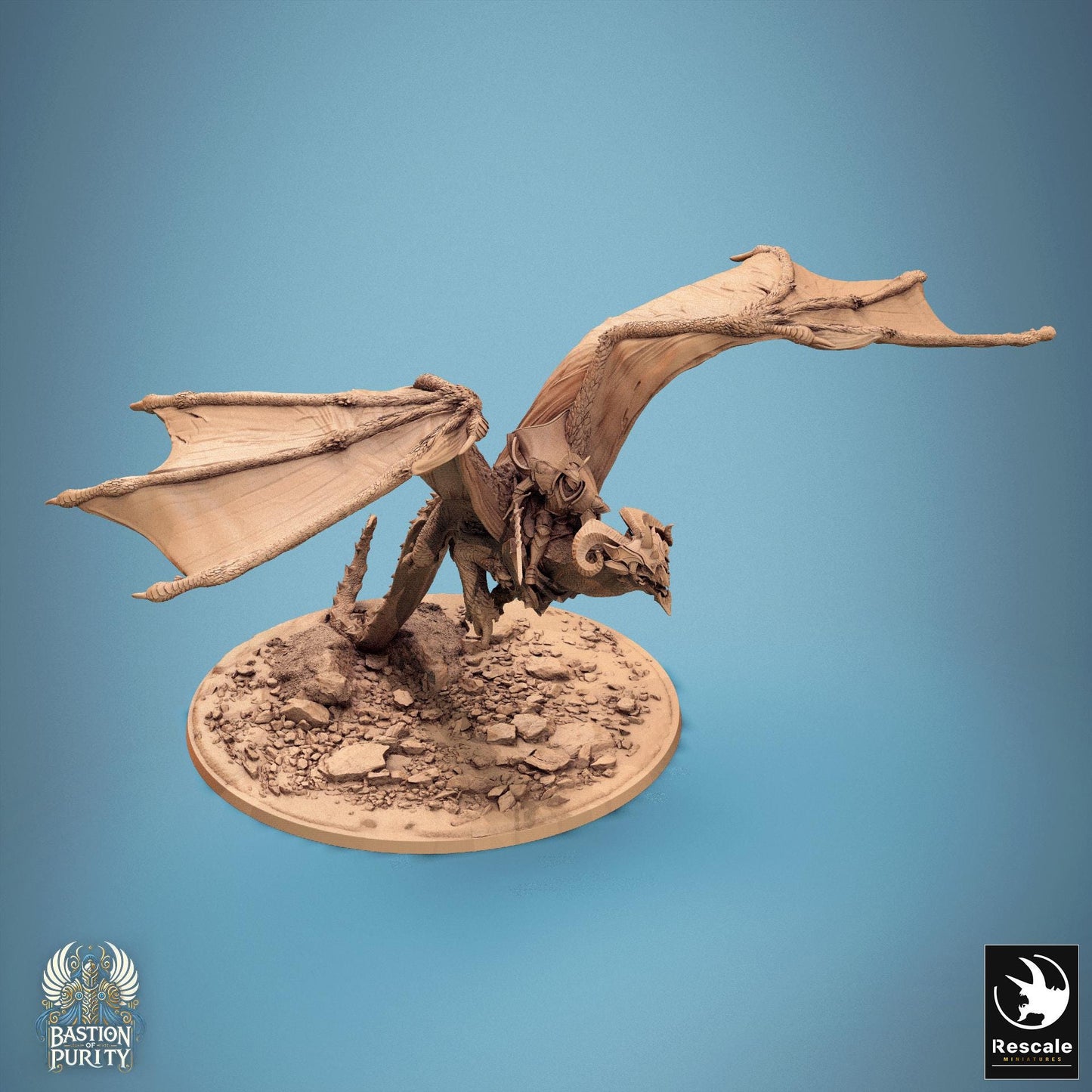 Astralyon, Mounted Dragon by Rescale Miniatures | Please Read Description | Print on Demand