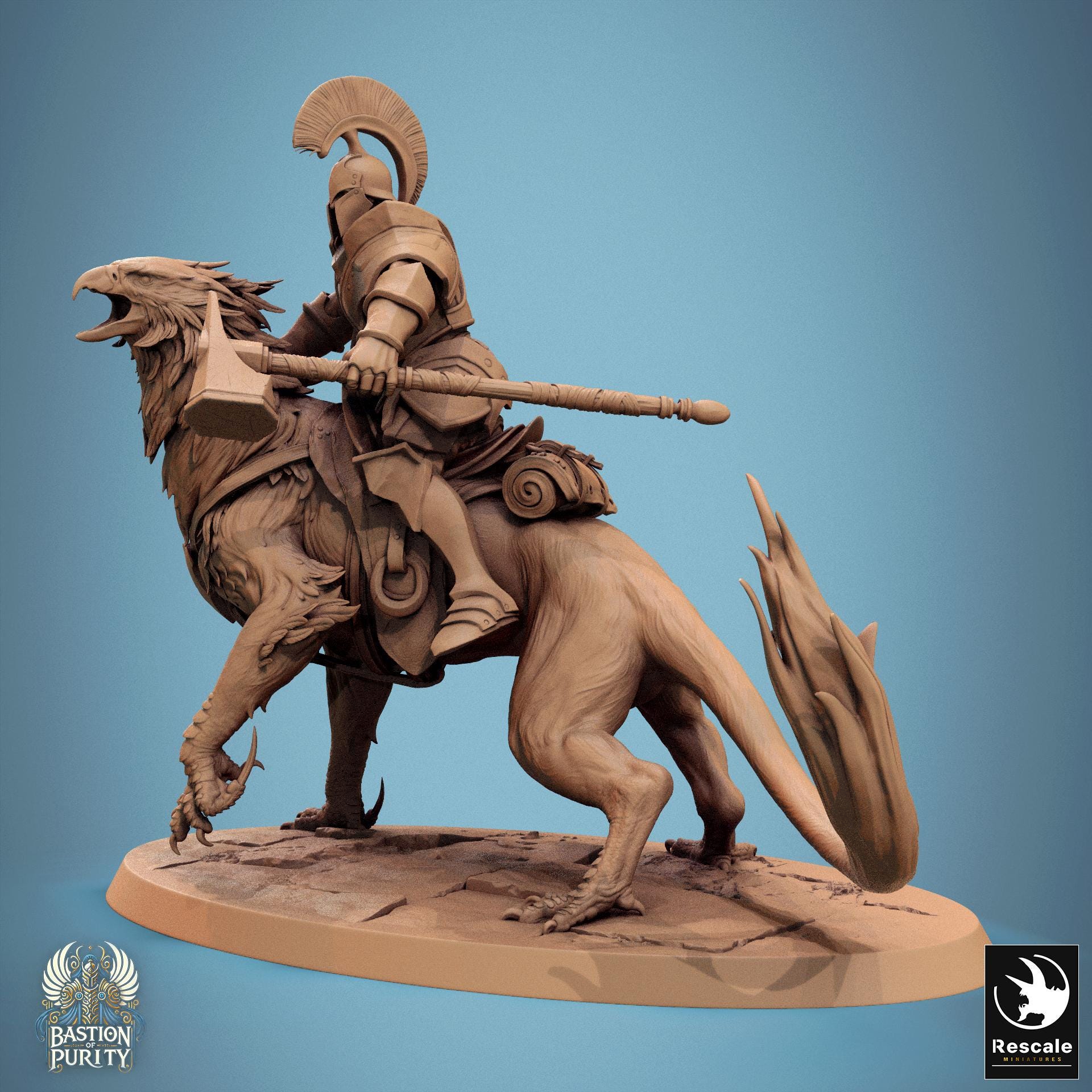 Gryph, Mounted by Rescale Miniatures | Please Read Description | Print on Demand