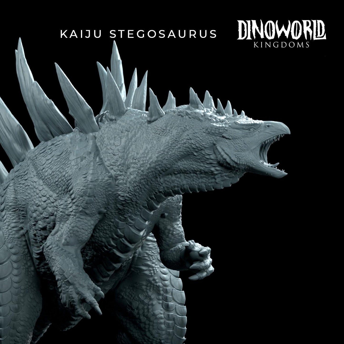 Kaiju Stegosaurus by Dinoworld Kingdoms | Please Read Description | Print on Demand