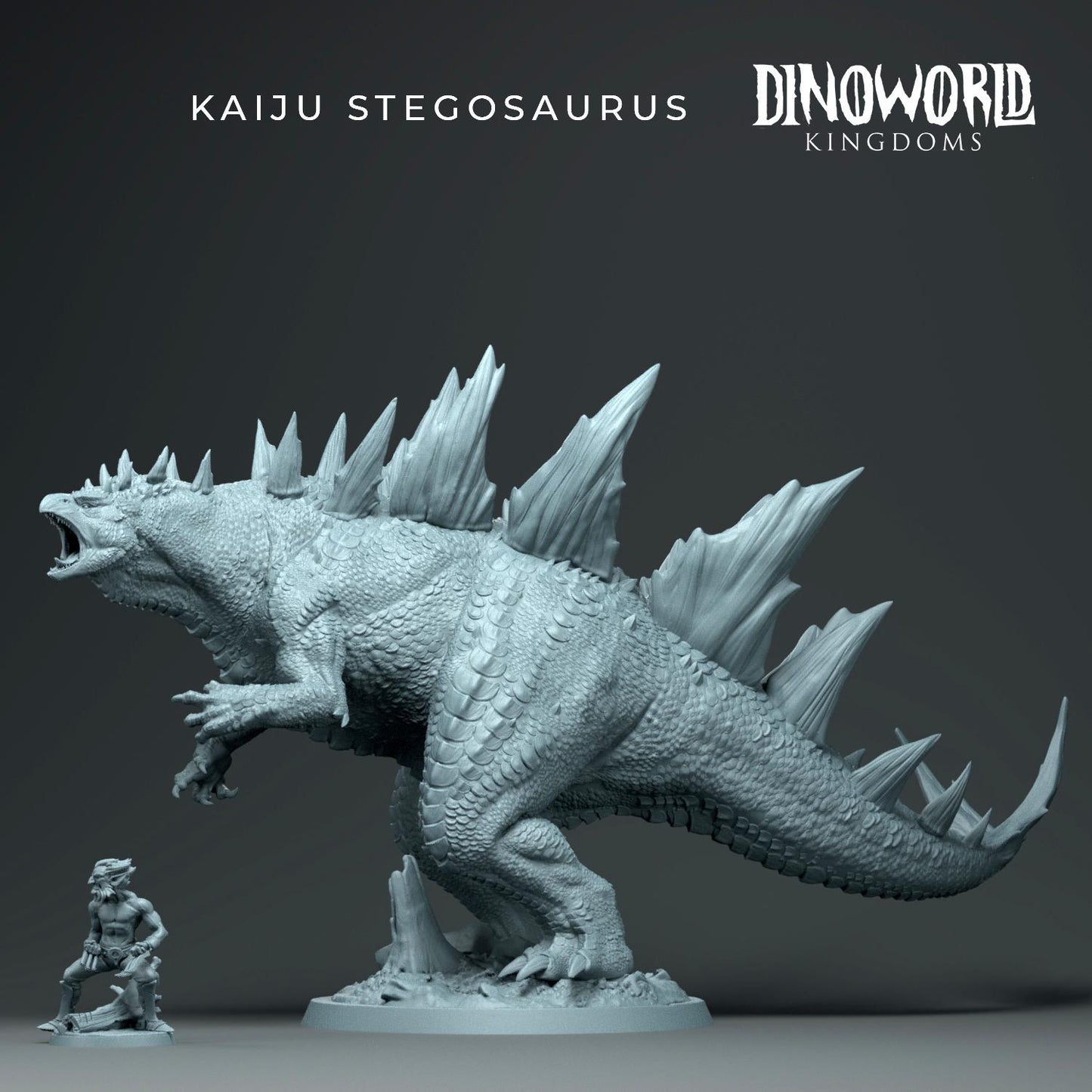 Kaiju Stegosaurus by Dinoworld Kingdoms | Please Read Description | Print on Demand