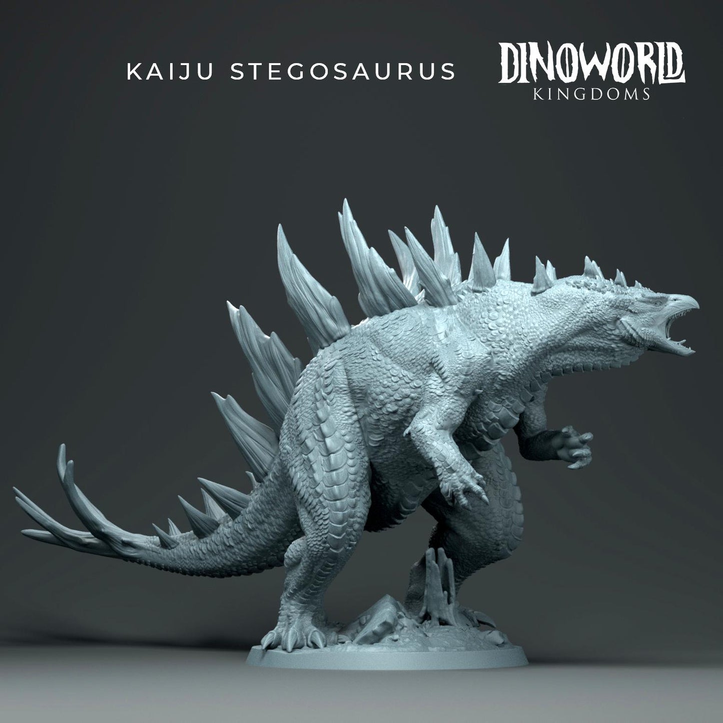 Kaiju Stegosaurus by Dinoworld Kingdoms | Please Read Description | Print on Demand